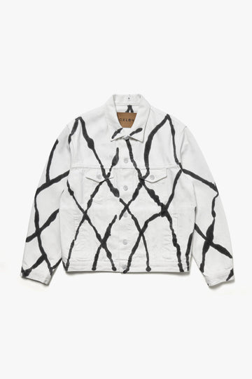 Oxley Hand Printed Organic Cotton Denim Jacket - Oxley Official
